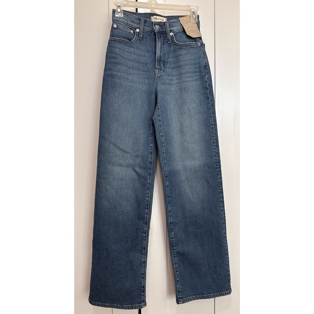 Madewell Women's Blue The Perfect Vintage Wide-Leg Jeans Size 23